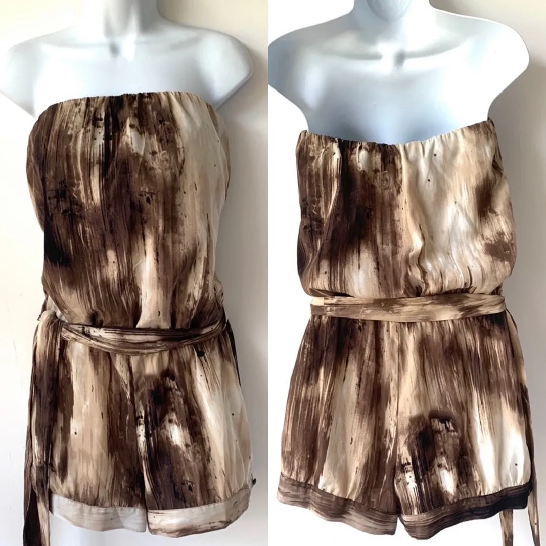 Guess Trina Printed Tie Dye Romper - Image 6