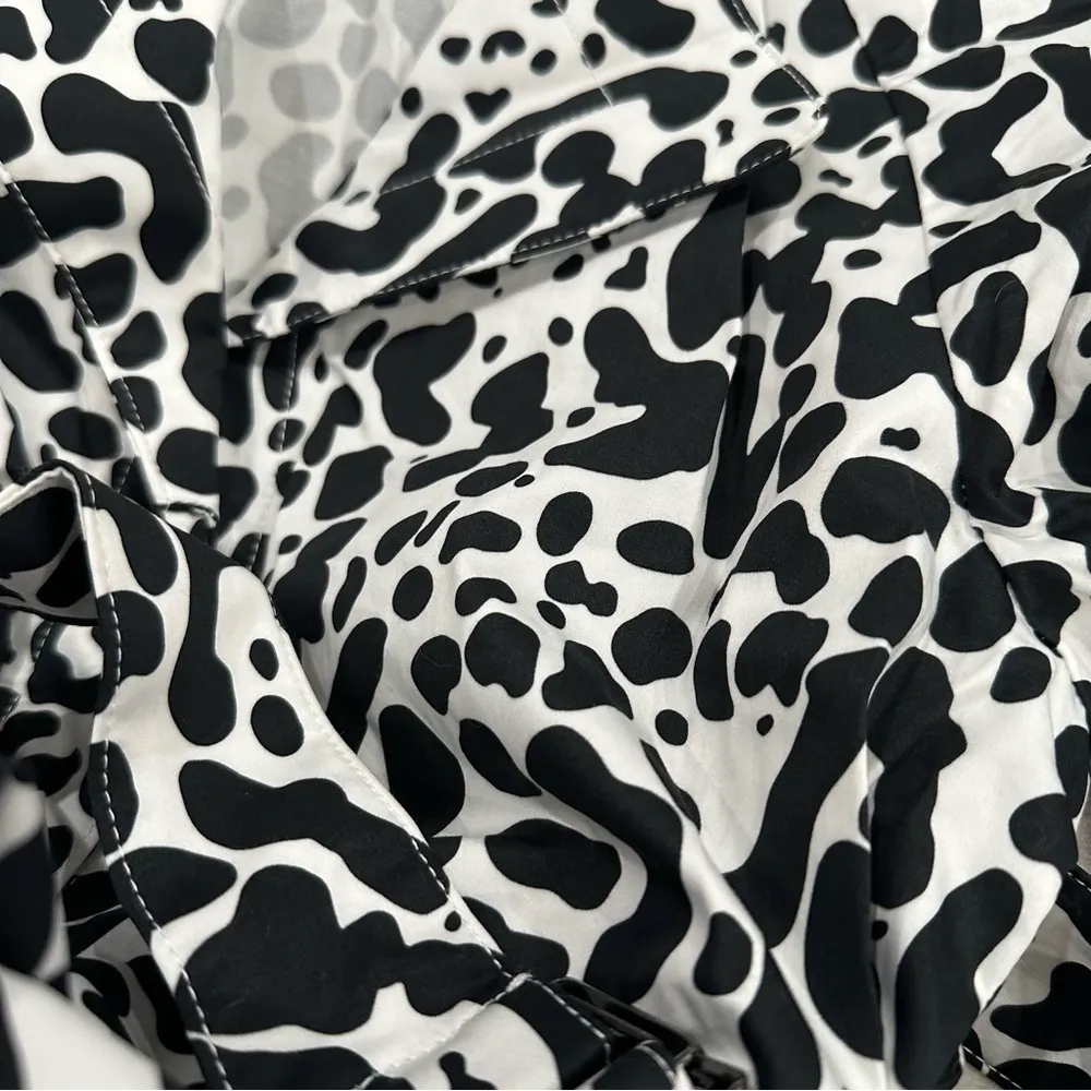 LITA by Ciara AMOUR COAT IN KING CHEETAH PRINT Trench Coat Size M MSRP $498 NWOT - Image 8