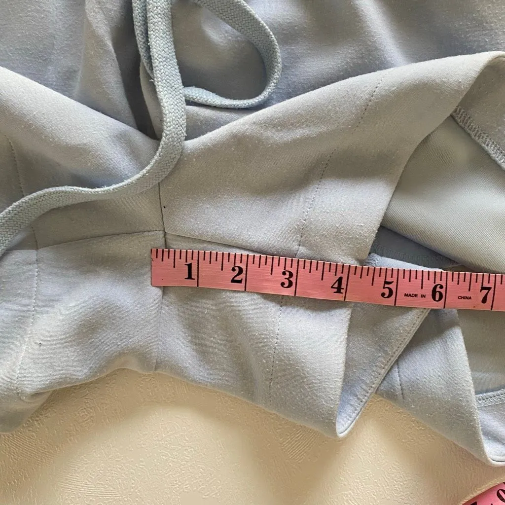 Rae Mode Soft Lounge Shorts Small Women’s Light Blue Drawstring Casual Comfy Ath - Image 6