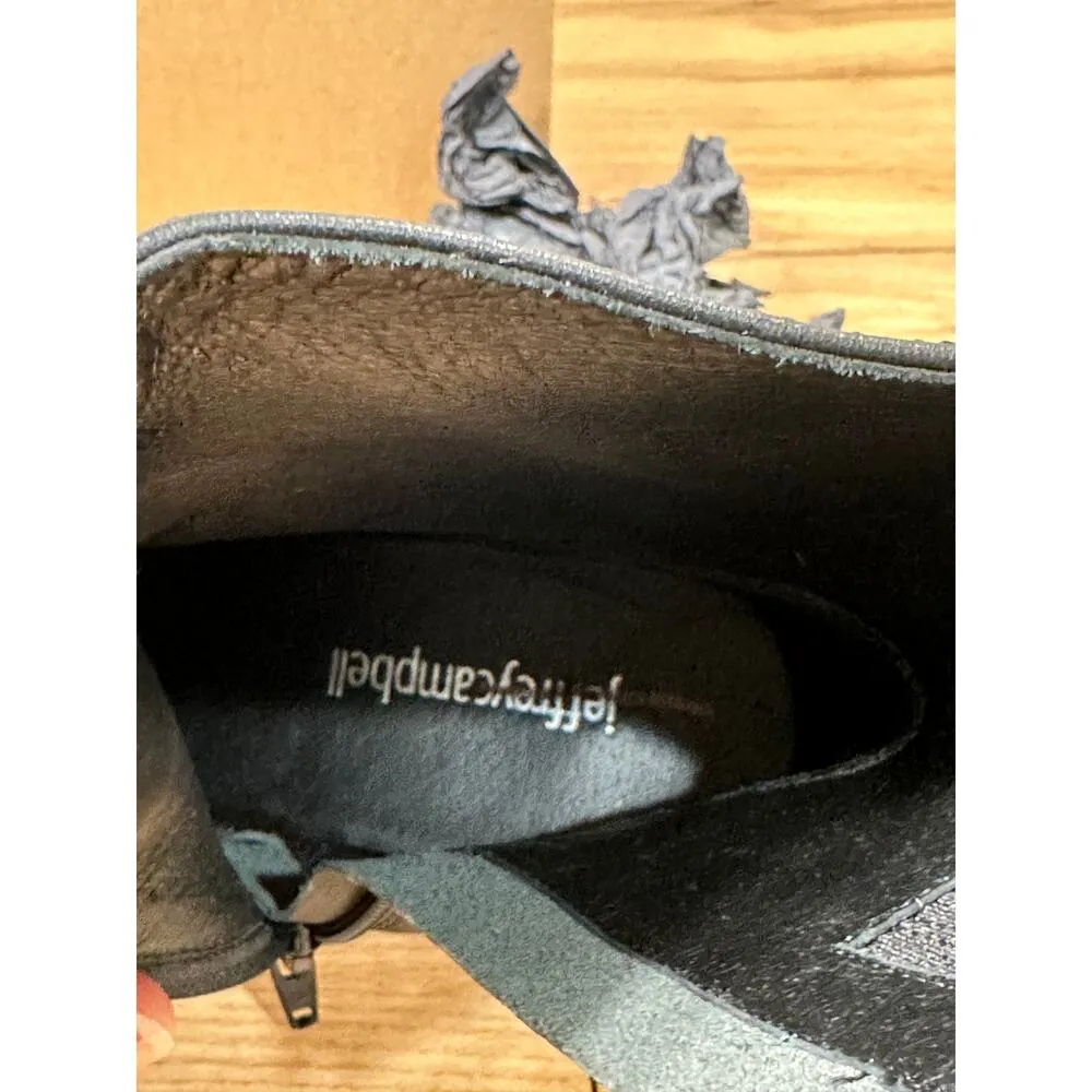 Jeffrey Campbell Bow Bootie Black Leather Size 7 NWOB Kitten Heel Sculpted Bow - Image 13