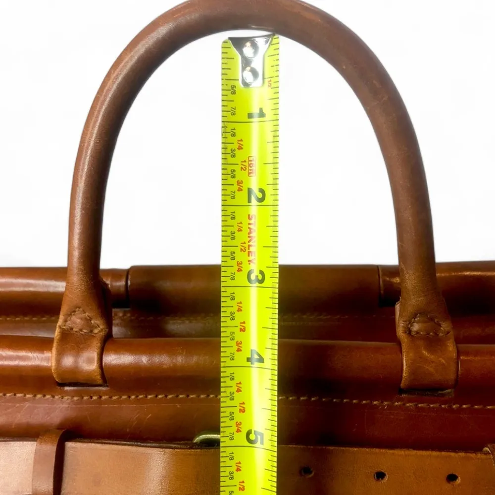 RALPH LAUREN Tartan Plaid Brown Green Doctors Bag Boston Weekend Travel Suitcase - Image 11