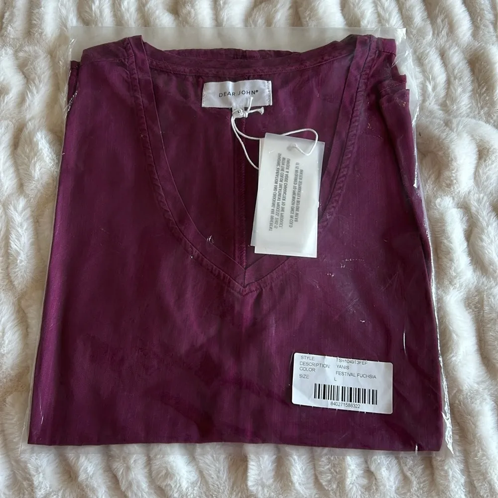 Dear John Yanis Sleeveless Top in Festival Fuchsia NWT - Image 3