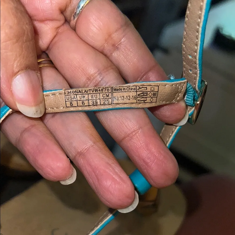 Vionic Womens Rest Nala Toepost Sandal Teal Size 8 - Image 11