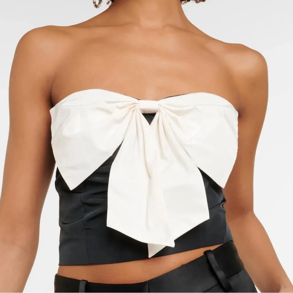 NWT Staud Atticus Strapless Top‎ with Bow - Sold Out Everywhere! - Image 3