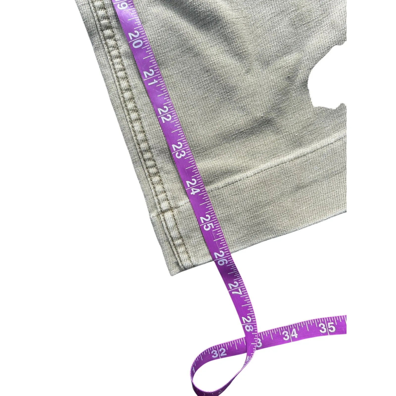 Faherty Stretch Terry Patch Pocket Ankle Pant - Coastal Sage Size 26 - Image 7