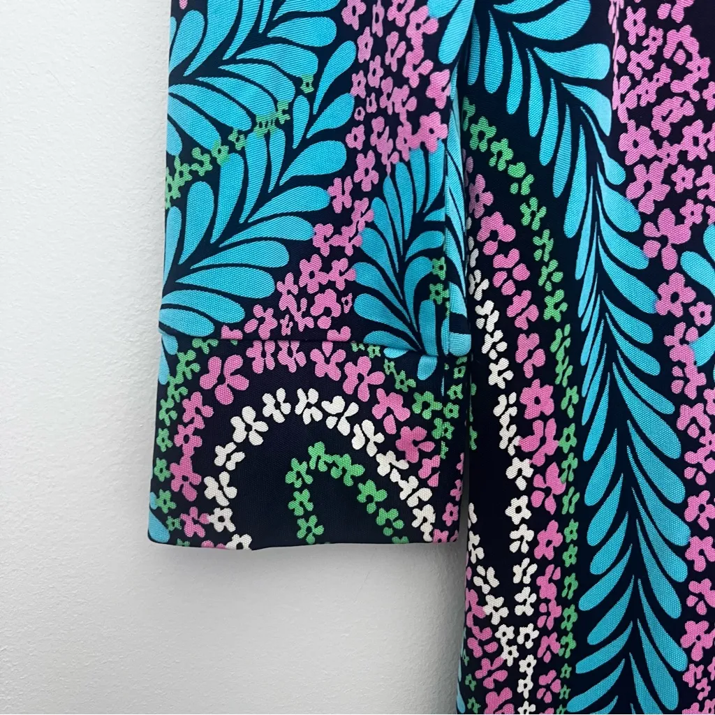 Lilly Pulitzer Newport Silk Paisley Mini Dress Size 8 - Image 3