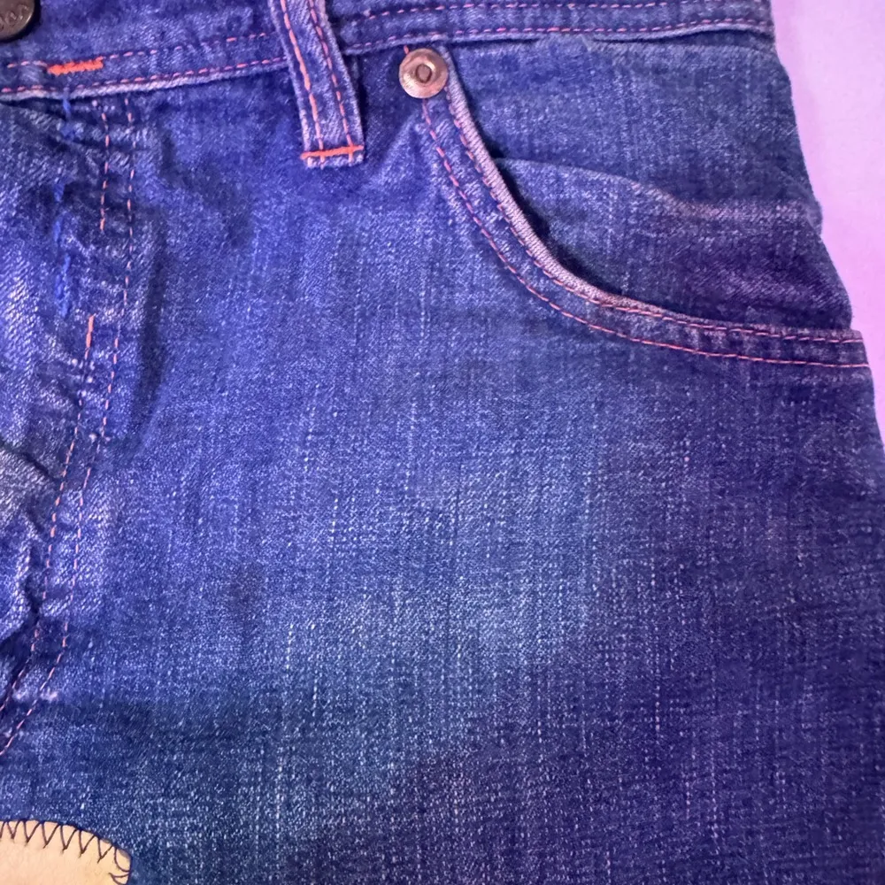 My Vintage Landlubber jeans modified into a skirt in 1977 by HighTide Leather Co Blue Size 4 - Image 3