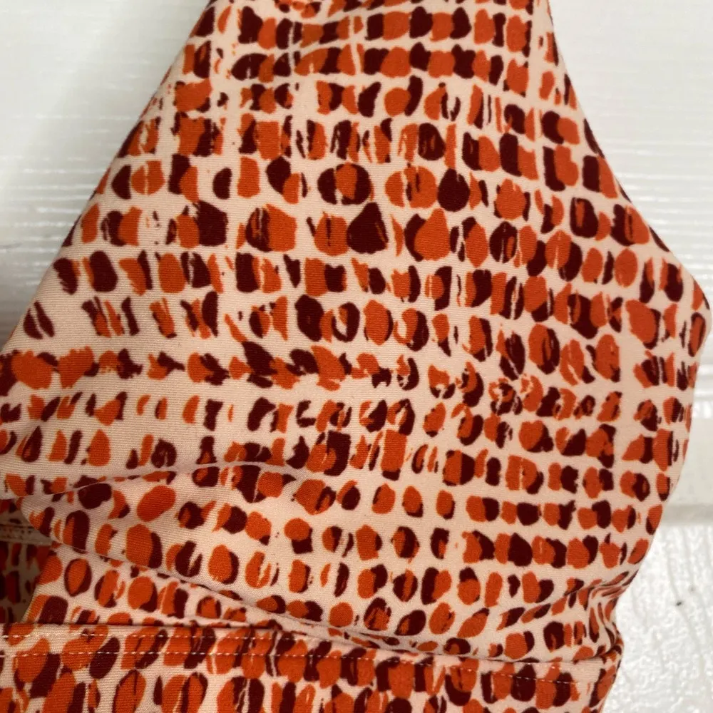 L*SPACE Set Do The Twist Sports Bra Carter Bike Short Wild Bunch Size XS Orange - Image 6