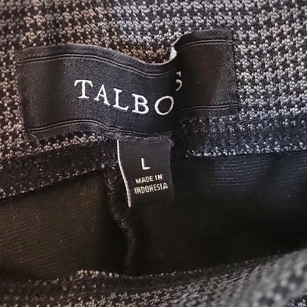 Talbots Size Large Houndstooth Ankle-zip Pull-On Leggings - Image 4