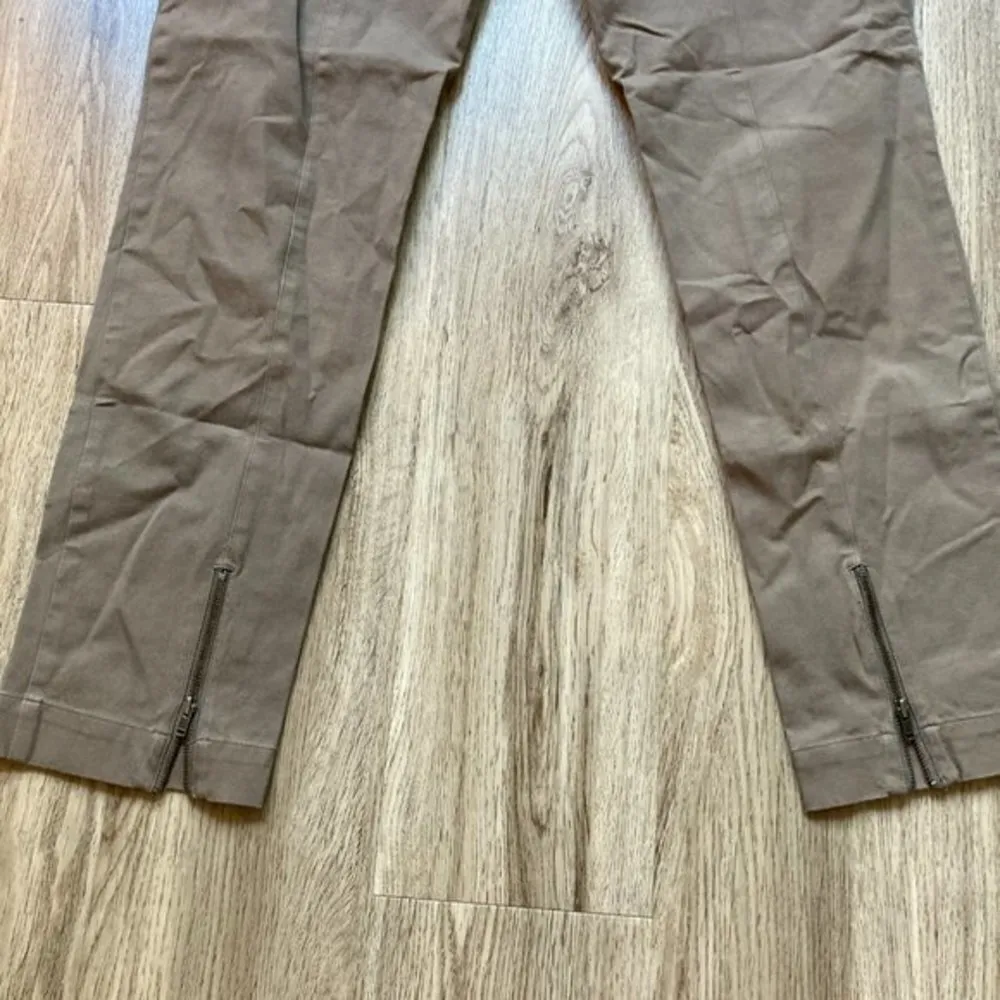 Eileen Fisher Organic Cotton Brown Slim Knit Ankle Pants Size S - Image 10