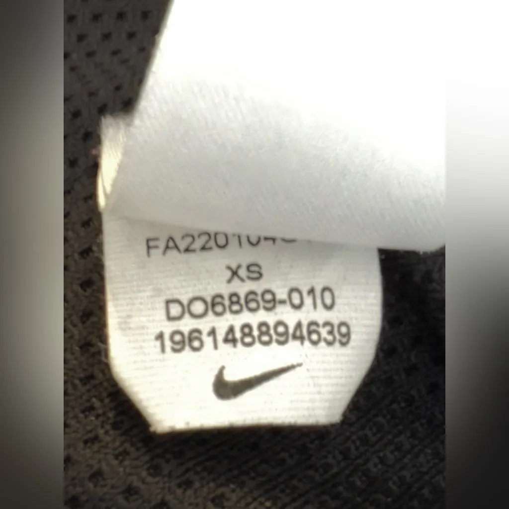 Nike Air Black High-Collar Crop Racerback Top sports bra XS - Image 6