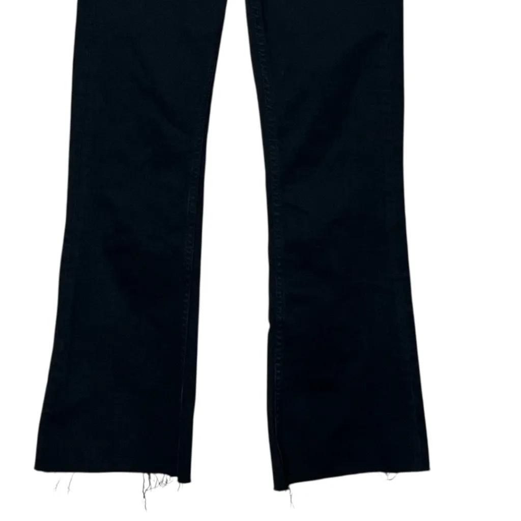 AllSaints Heidi Cropped Flared Jeans Dark Indigo Women’s Size 25 Denim Frayed - Image 4