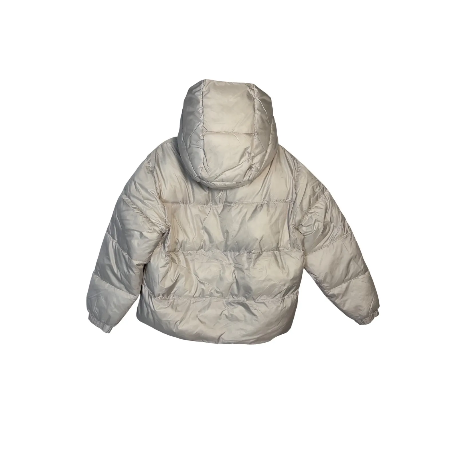 NVLT Vegan Down Puffer Jacket Ivory XS TP Hooded Collar Size undefined - Image 5