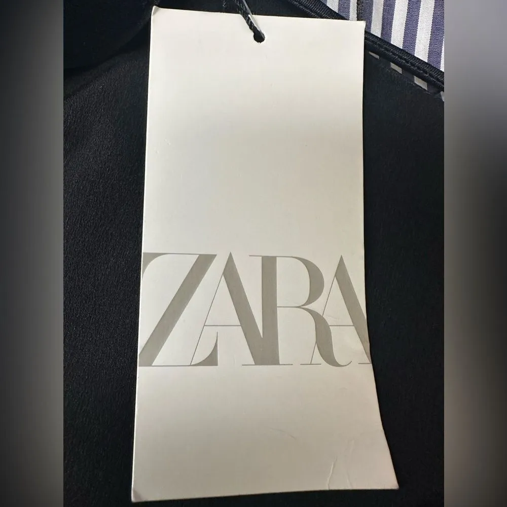 black open tie back crop top - Image 5