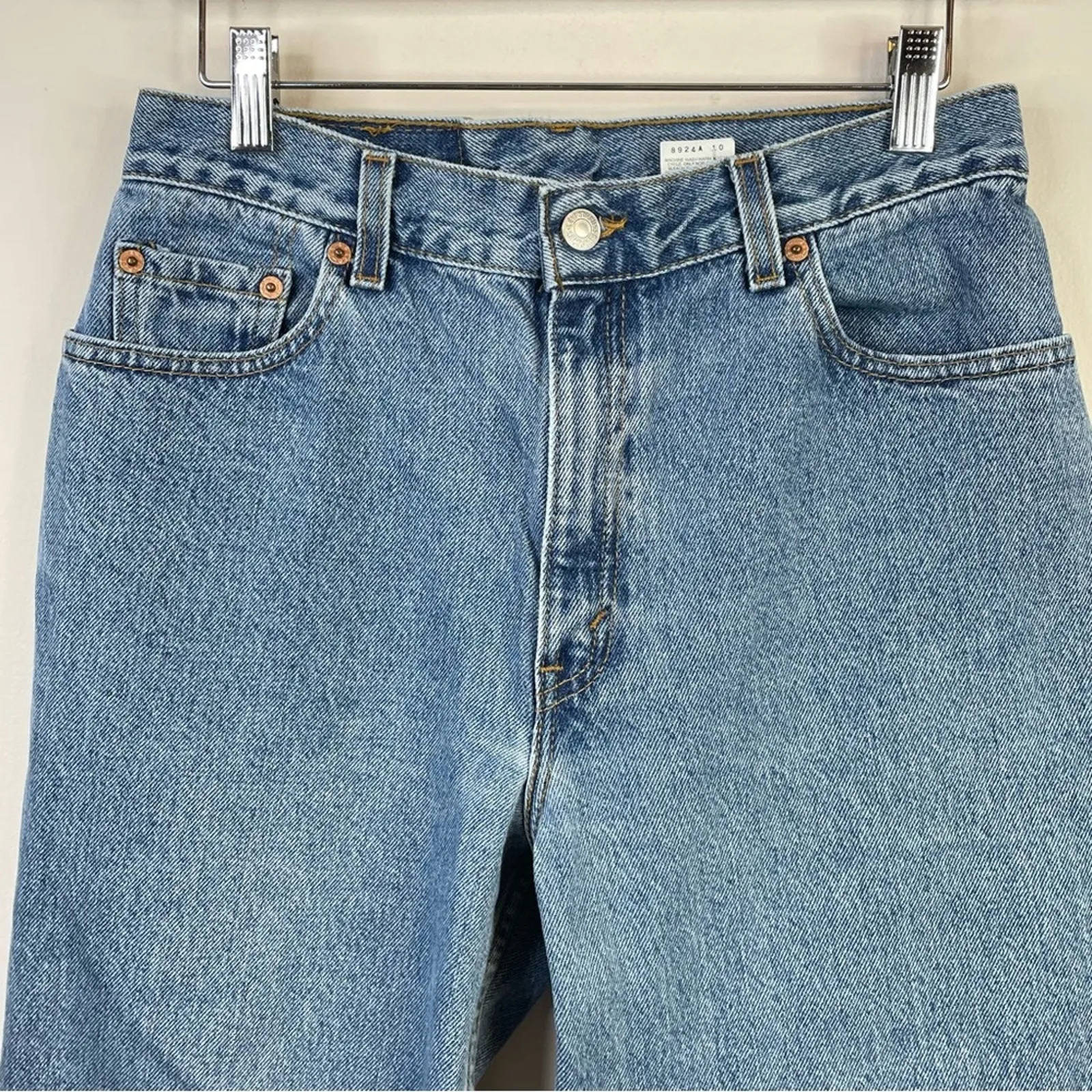 Vintage Levis 550 Relaxed Tapered Jeans Y2K High Waist women 10 28 long tall - Image 2