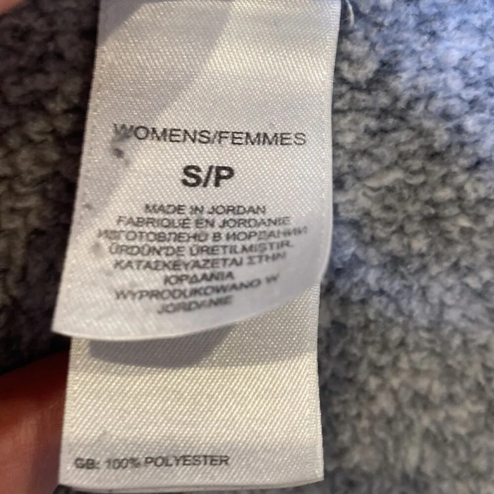 The North Face Gray Heather Fleece Zipper Jacket Long Sleeve EUC Sz Sm Warm - Image 7