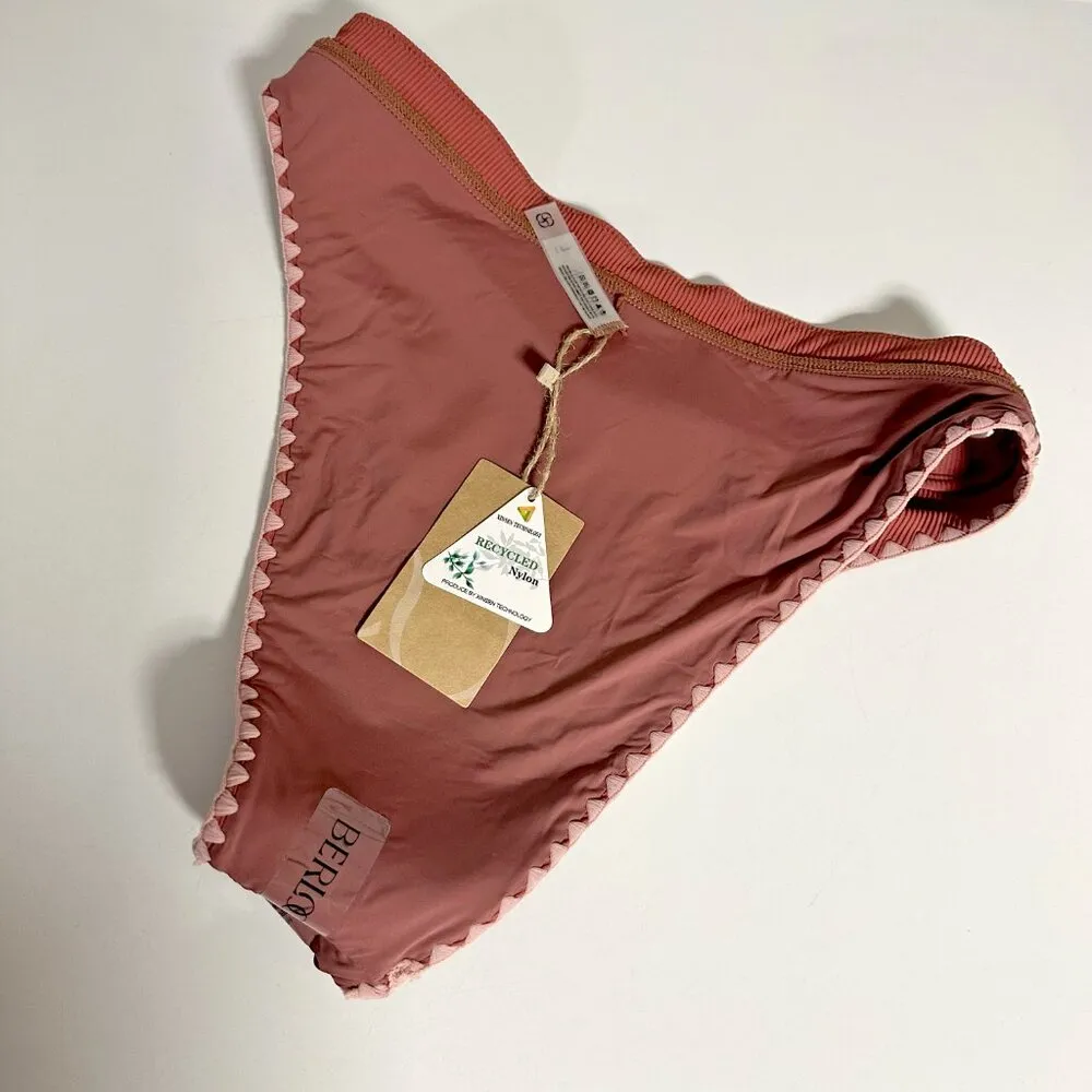 *NEW* Berlook Contrash Stitch Bikini Red Size L - Image 14