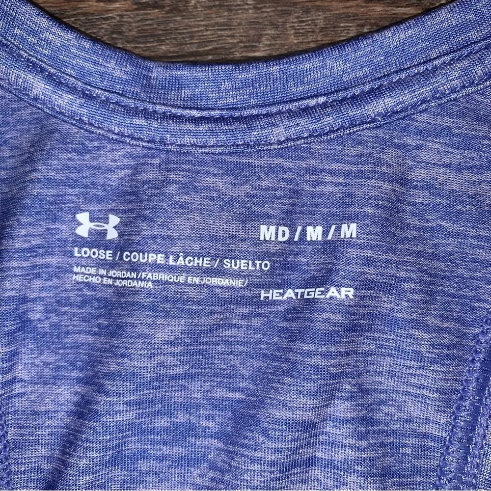 Under Armour Heatgear Blue Tank Top Size Medium - Image 3