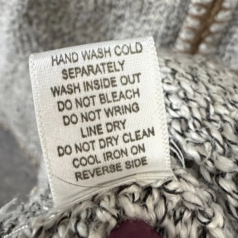 Vintage Christmas Sweater Vest XL Santa Sleigh Reindeer Holiday Hand Embroidered Tan - Image 14