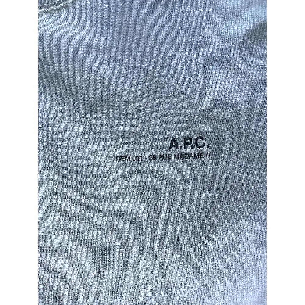 APC Standard Item Light Blue Sweatshirt Size Medium - Image 4