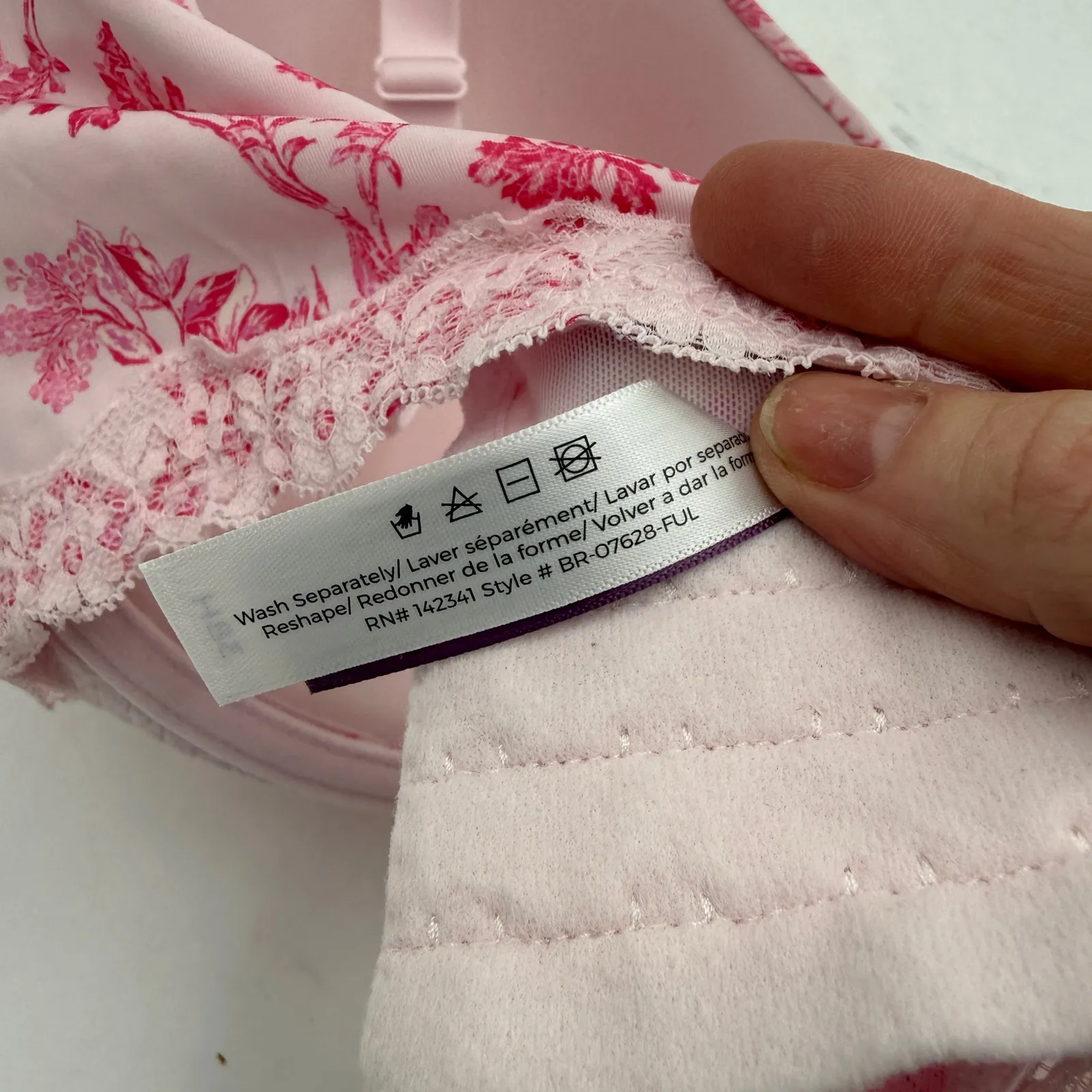 Adore Me Nare Floral Contour Full Coverage Bra Size 38H - Image 6