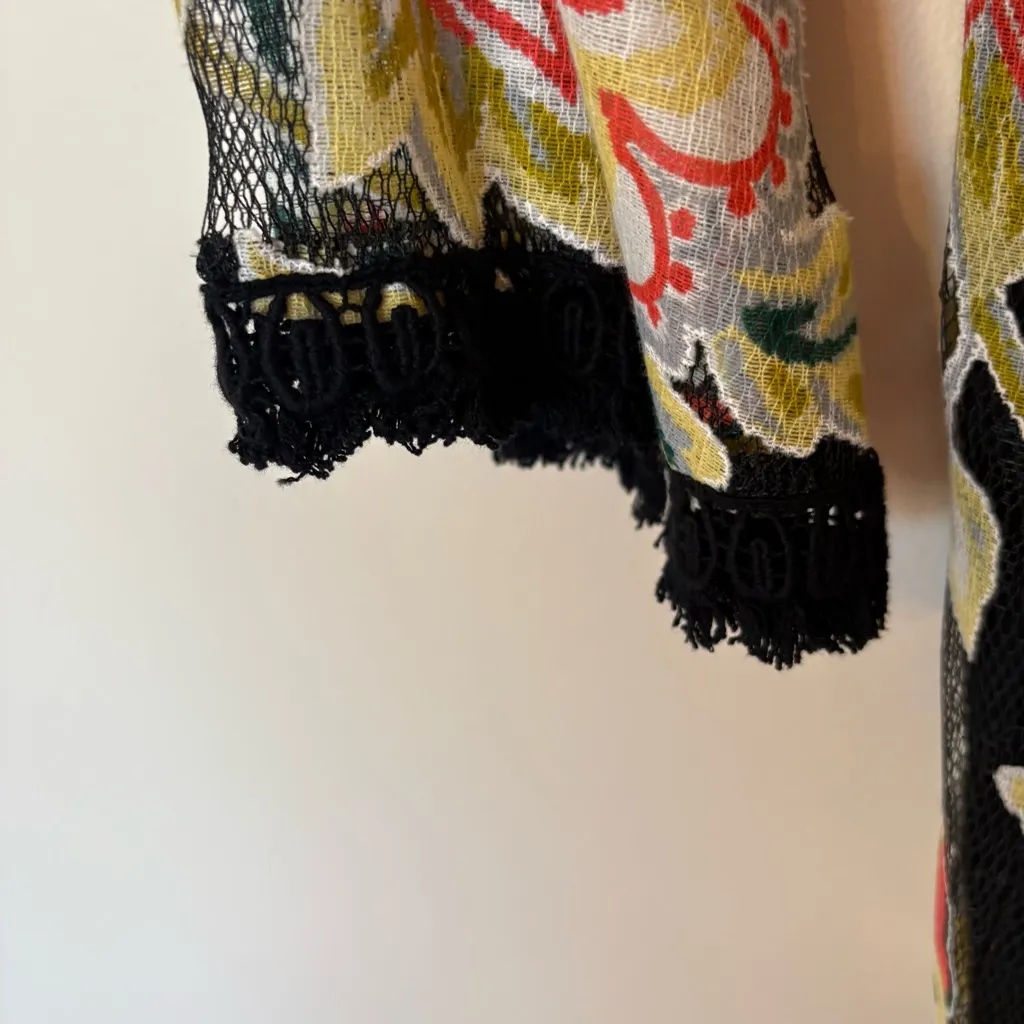 Entro Black Mesh Floral Romper - Image 5