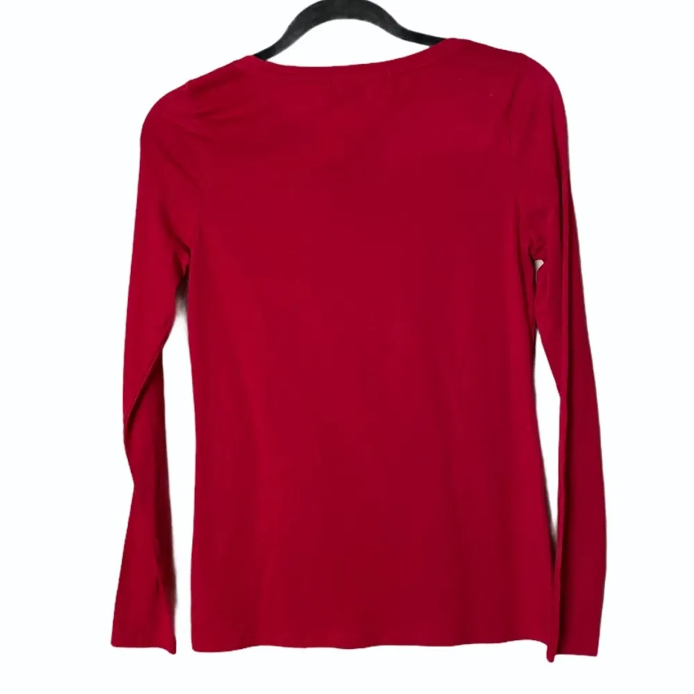 Long Sleeve Red Energie Top Size Large - Image 2