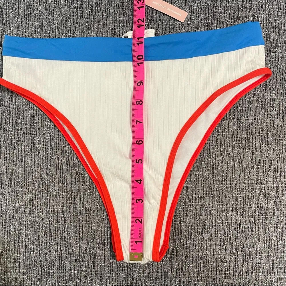 Roxy Hello July High Cut Bikini Bottoms - Image 11