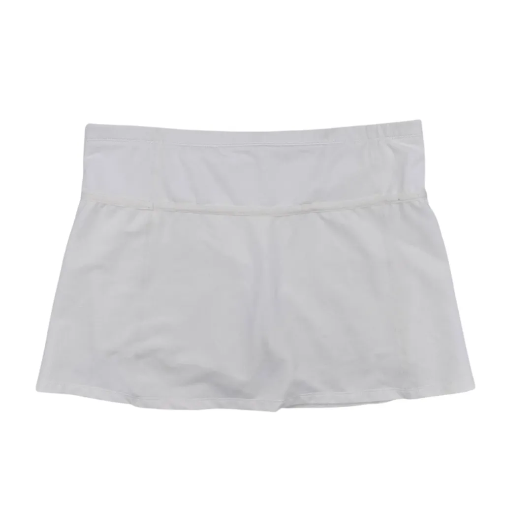 Nike Fit Dry Women's Tennis Skort Athletic Skirt Size Medium White Swish Logo - Image 2