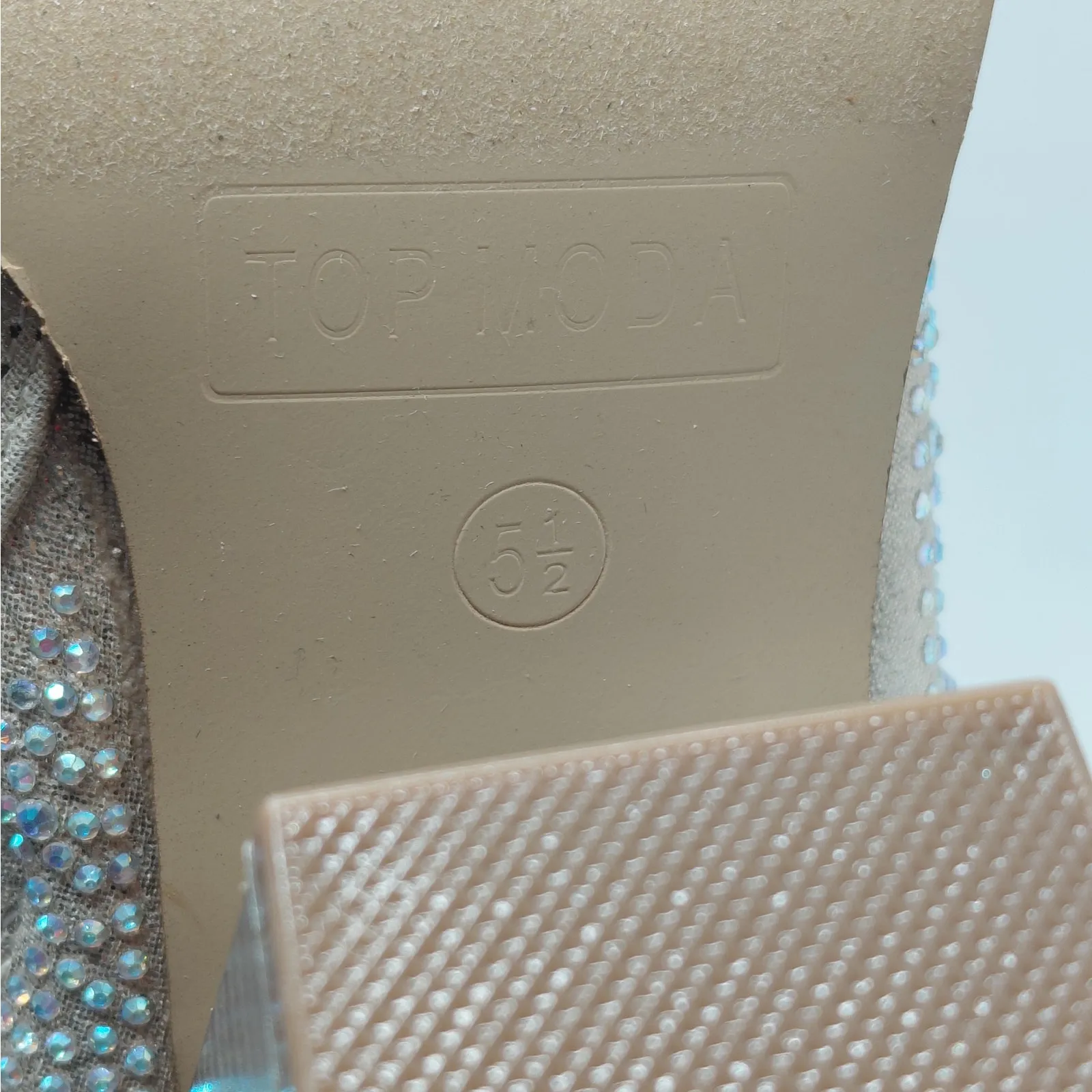 Top Moda Imogen Rhinestone Western Boots Womens 5.5 Festival Sparkle Chunky Heel - Image 8