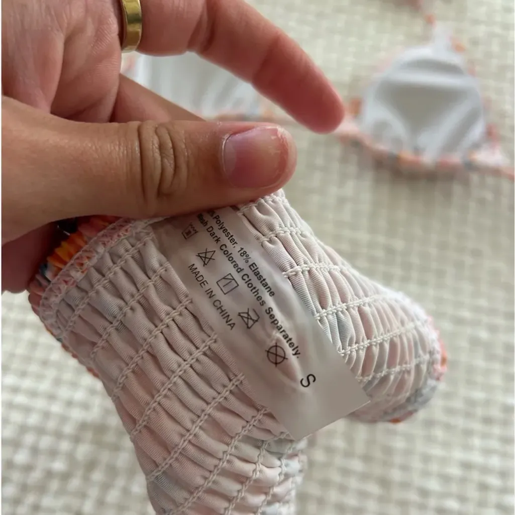 Floral Textured Bikini - Image 2