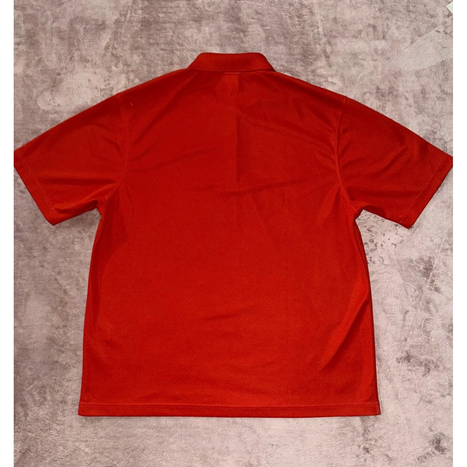 Lacoste sport Polo Shirt Women's  Red Zip Neck Made in‎ Spain Sz 6 - Image 6