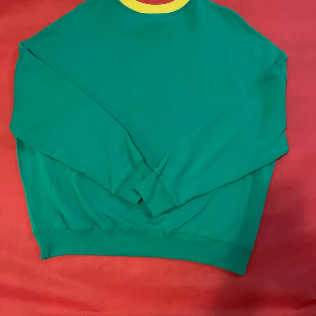 Green Women's Crew Neck Sweater Size 2X - Image 2