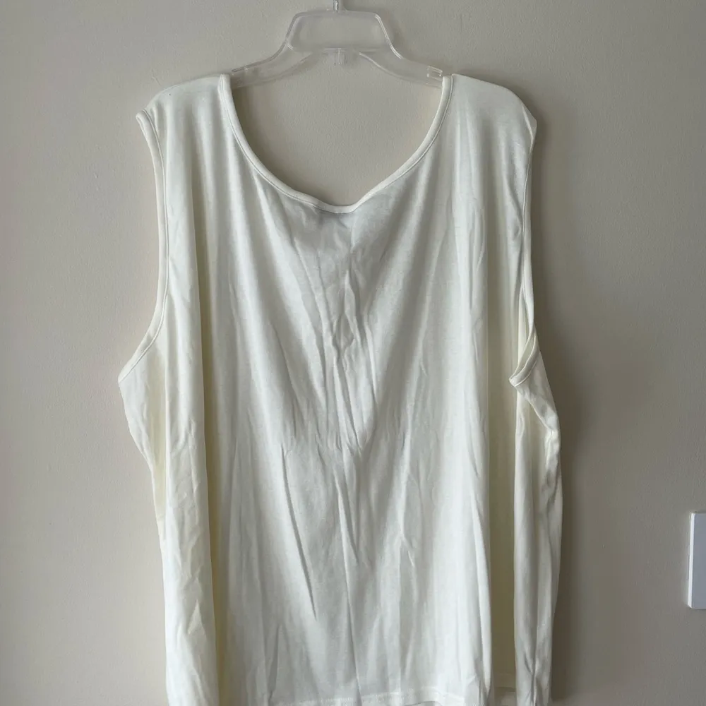 Silhouettes  Sleeveless Cream Lace Top Size 6X - Image 5