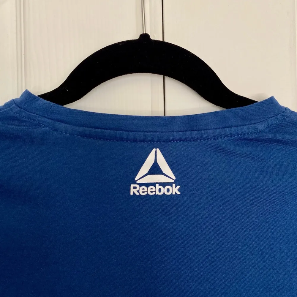 Reebok GS Opp Script Blue T-shirt Size Extra Small - Image 11