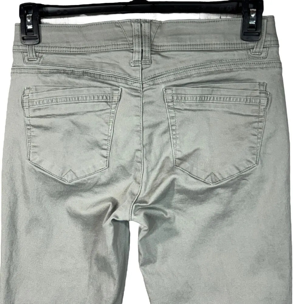 Democracy SZ 8 “Ab”technology Skinny Jeans Stretch Zip-Fly Pockets Mid-Rise Gray - Image 5