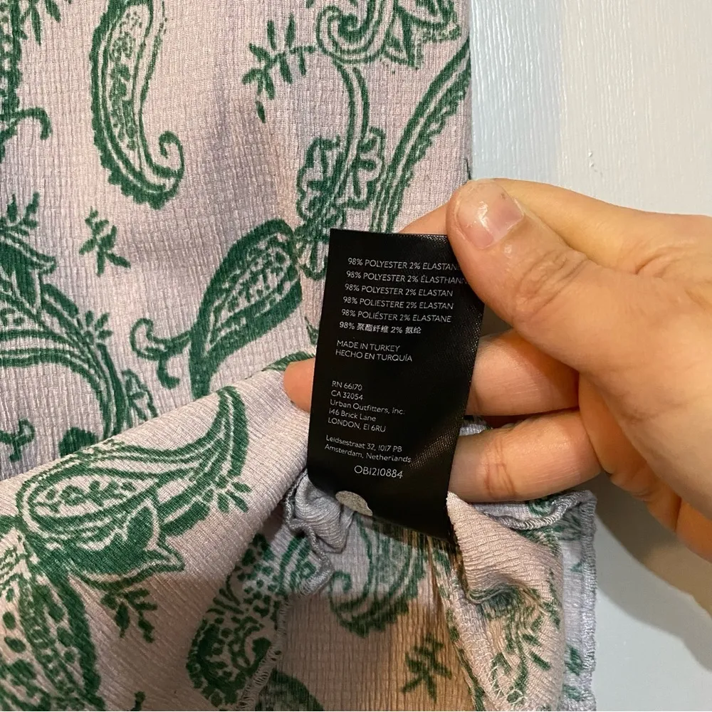 Urban Outfitters Paisley Mini Dress Size Medium - Image 8