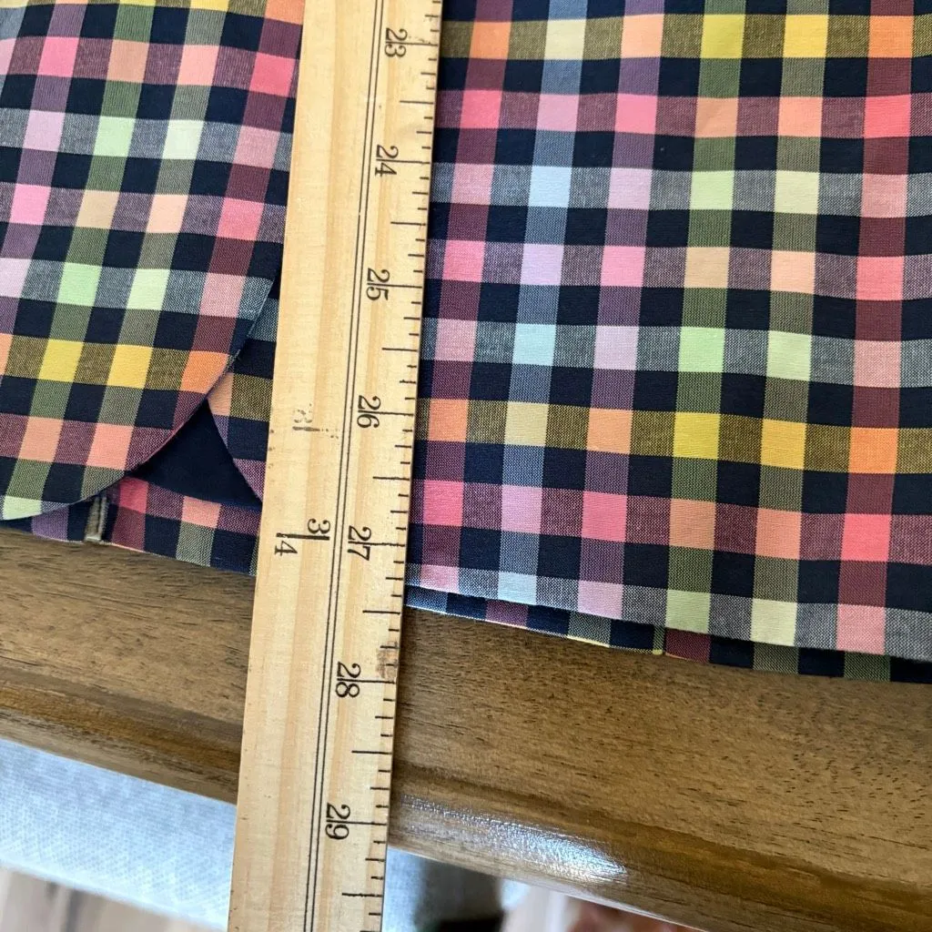 1901 Blazer Jackets Womens Sz 10 Multi Gingham Check Single Breasted Tow Button - Image 5