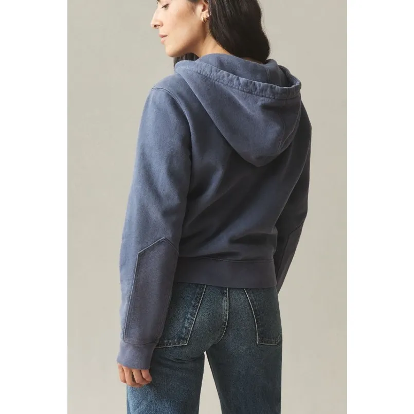 American Giant Women's Vintage Wash Relaxed Classic Full Zip 2.0 Blue - Image 3