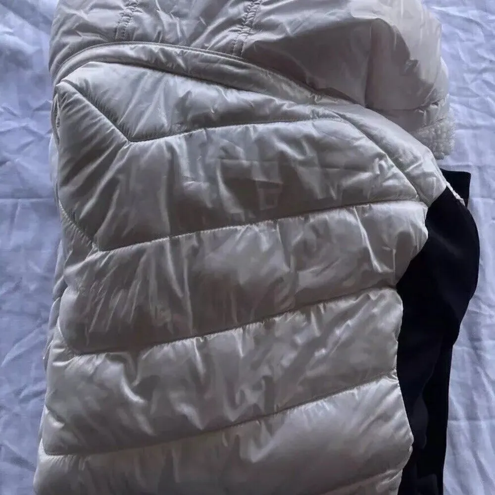 Women’s CALVIN KLEIN Women’s White Black Hooded Performance Pockets Jacket 3XL - Image 13