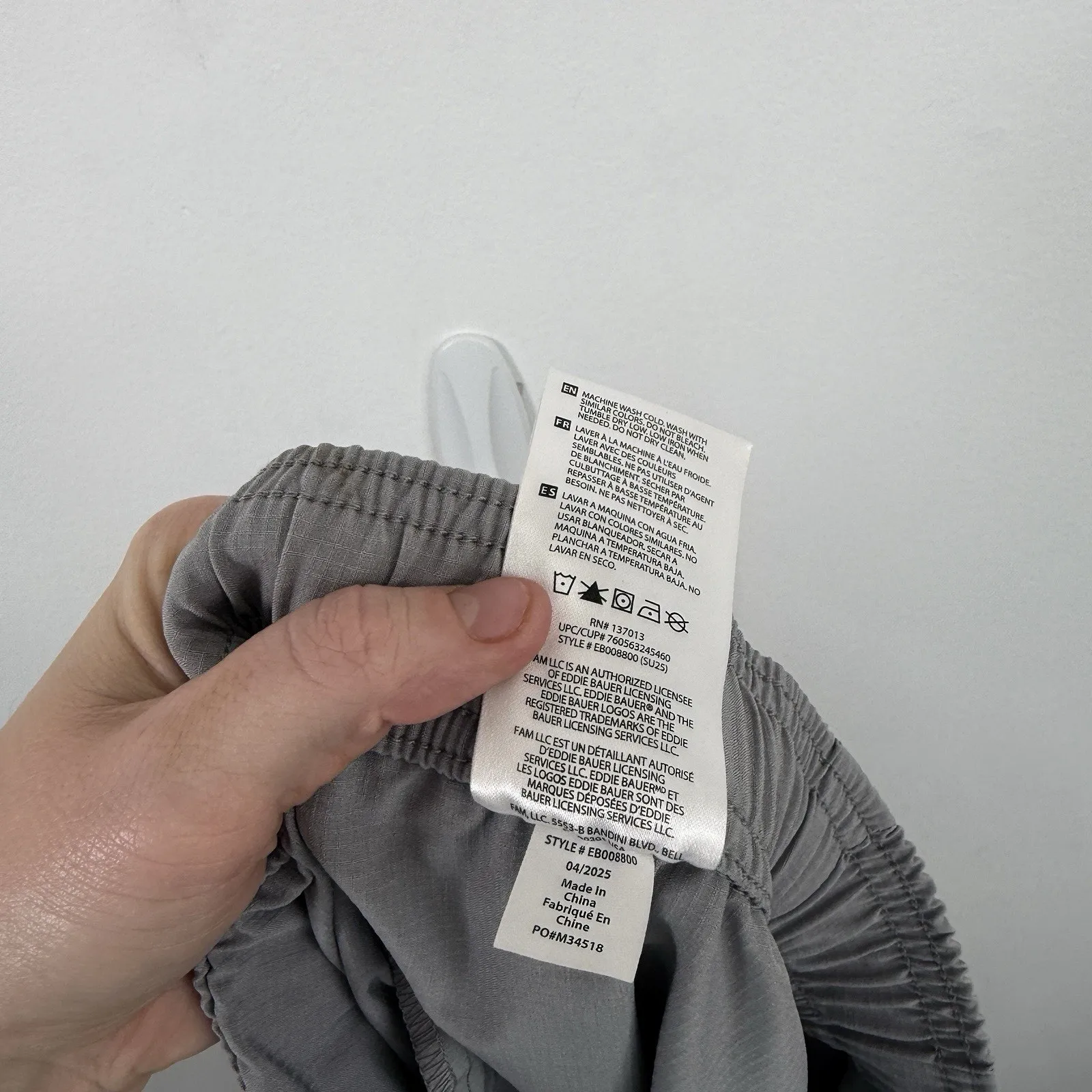 Eddie Bauer Grey Pants Hiking Camping Gorpcore Travel Ripstop Womens SP - Image 7