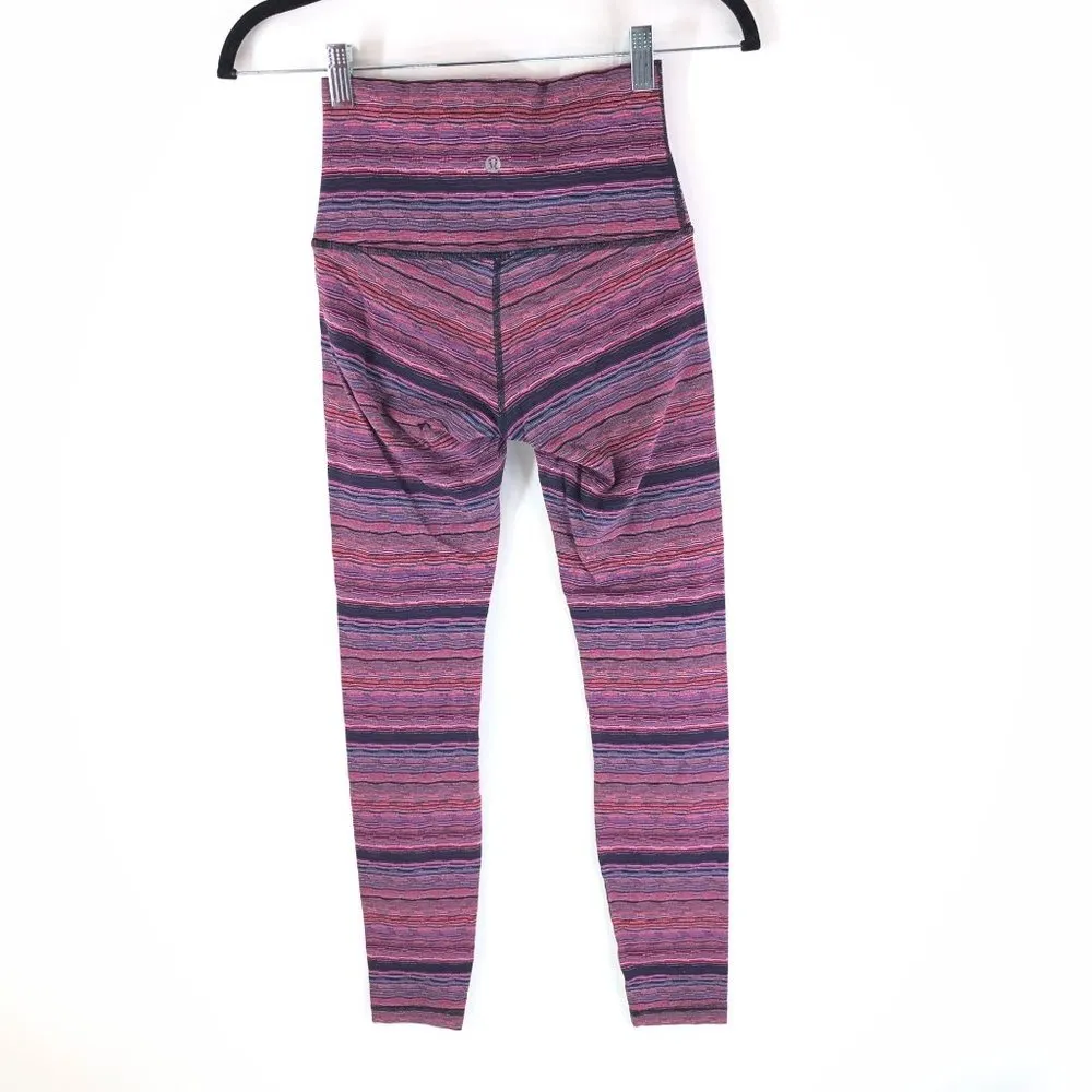 Lululemon Wunder Under Pant Space Dye Twist Regal Plum Alarming Pink Purple 4 - Image 2