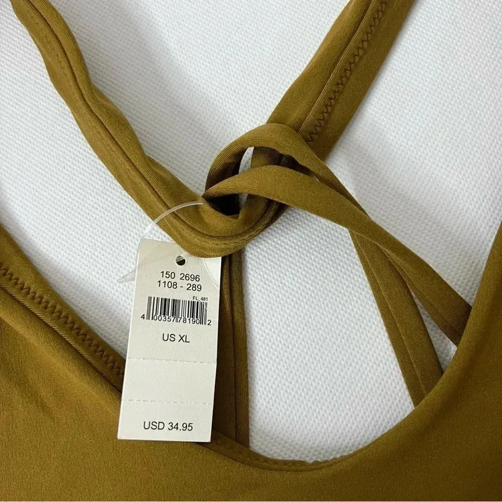 Offline By Aerie Real Me Recharge Least Support Long Line Top Size XL Brown - Image 8