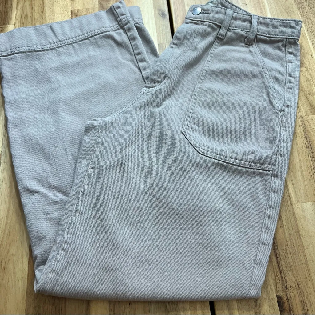 Universal Thread High Rise Wide Leg Pants Size 8R Beige Taupe - Image 5