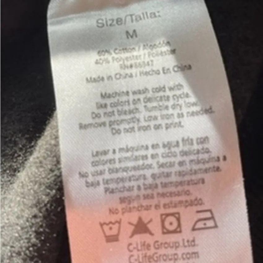 Barbie Dream Car Classic Logo Crew Neck Black Pink Patch Medium NEW NWT - Image 6