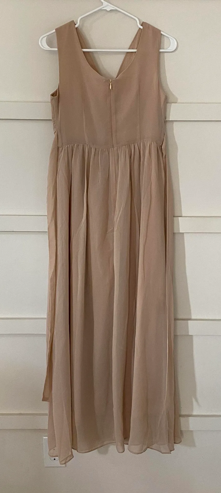 Bridesmaid Dress Worn ONCE Tan - Image 2
