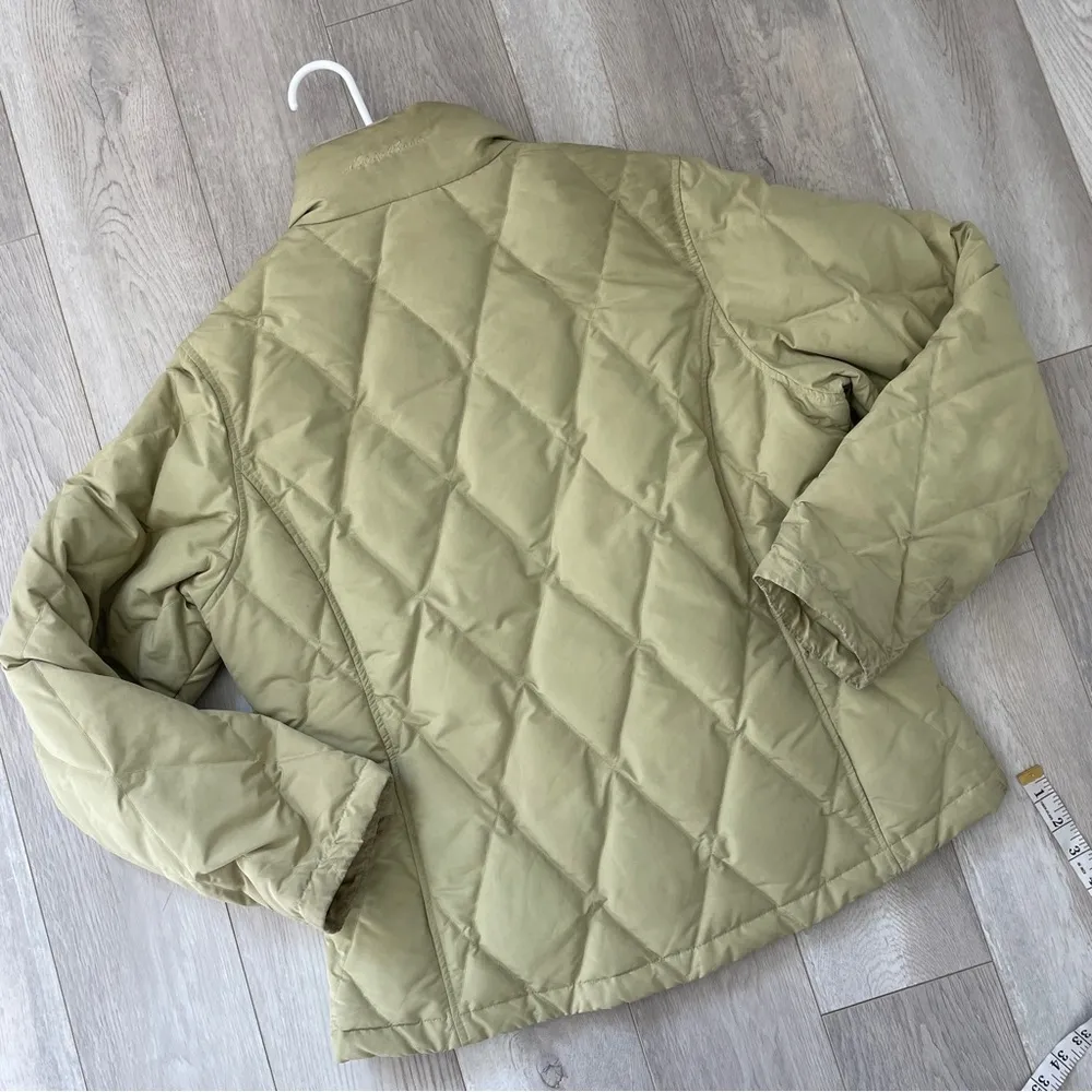 Eddie Bauer Jacket goose down quilted womens Green (large) outdoor winter bratz - Image 5
