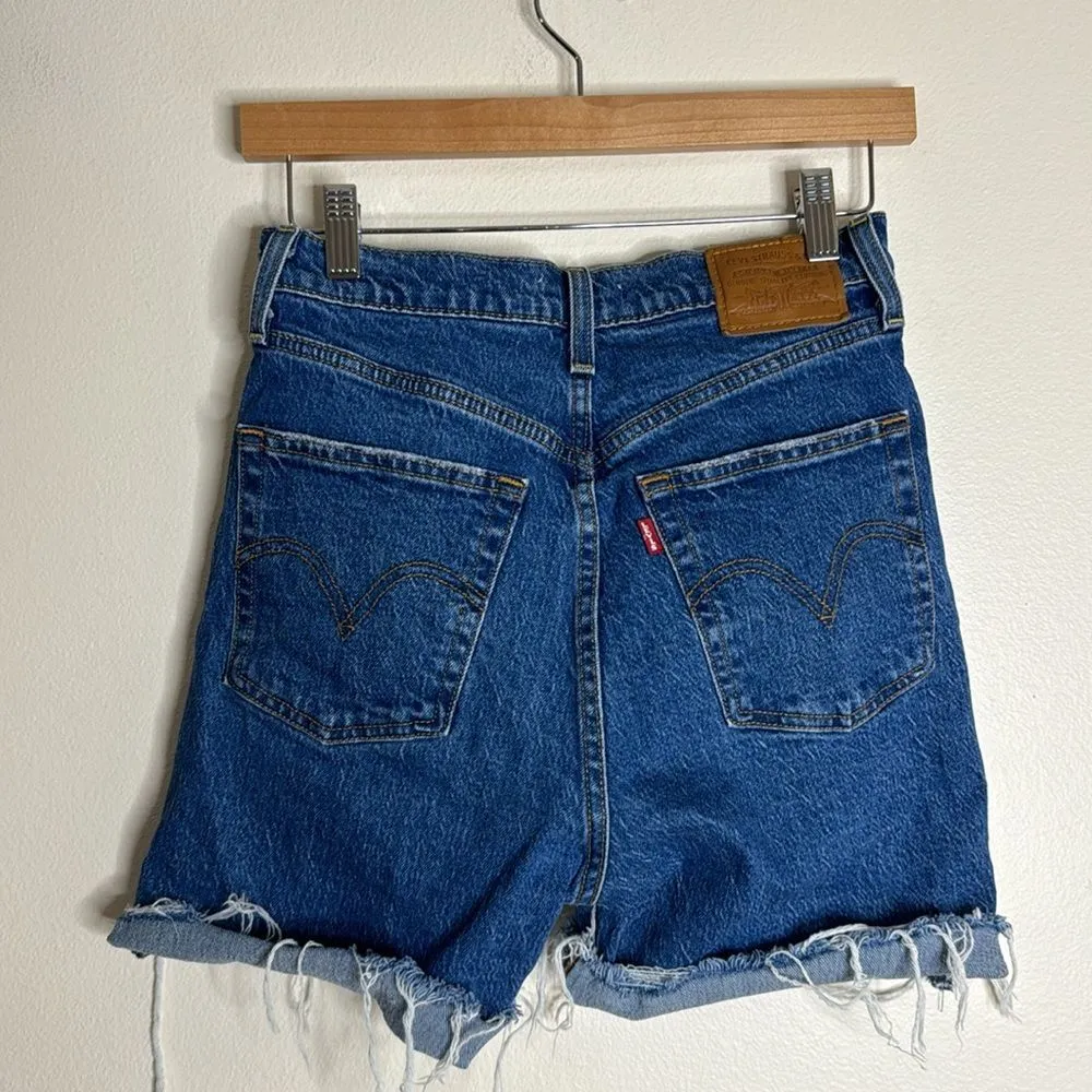 Levi’s ribcage straight ankle cutoff denim jorts shorts size 27 - Image 7