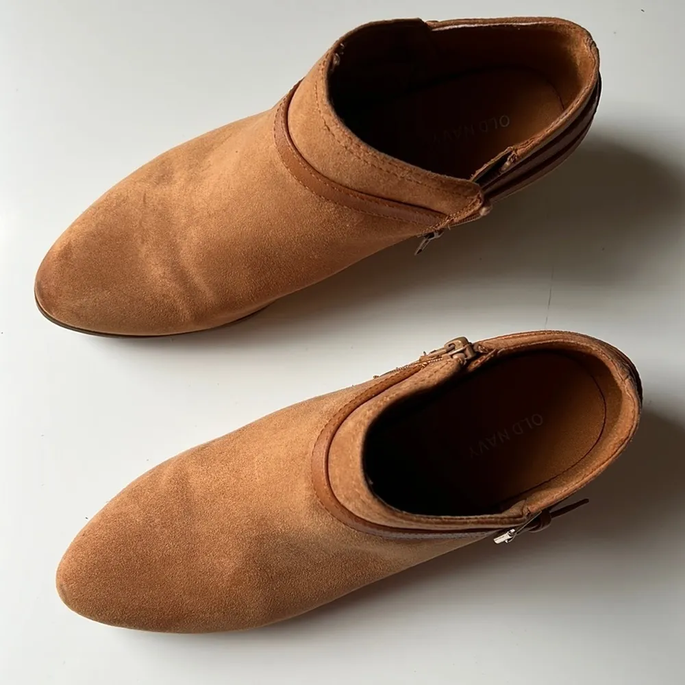 Old navy tan booties 9 - Image 3