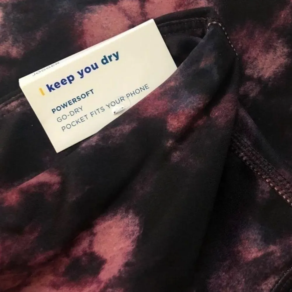 Old Navy Powersoft Red Tie Dye Joggers Size XS NWT - Image 5